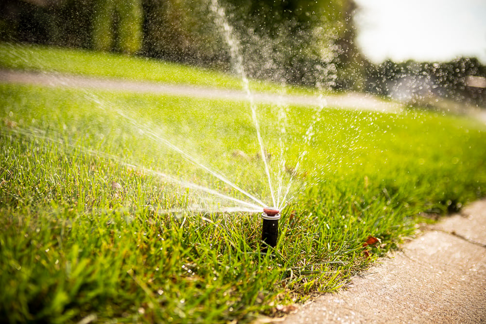 sprinkler head close up 