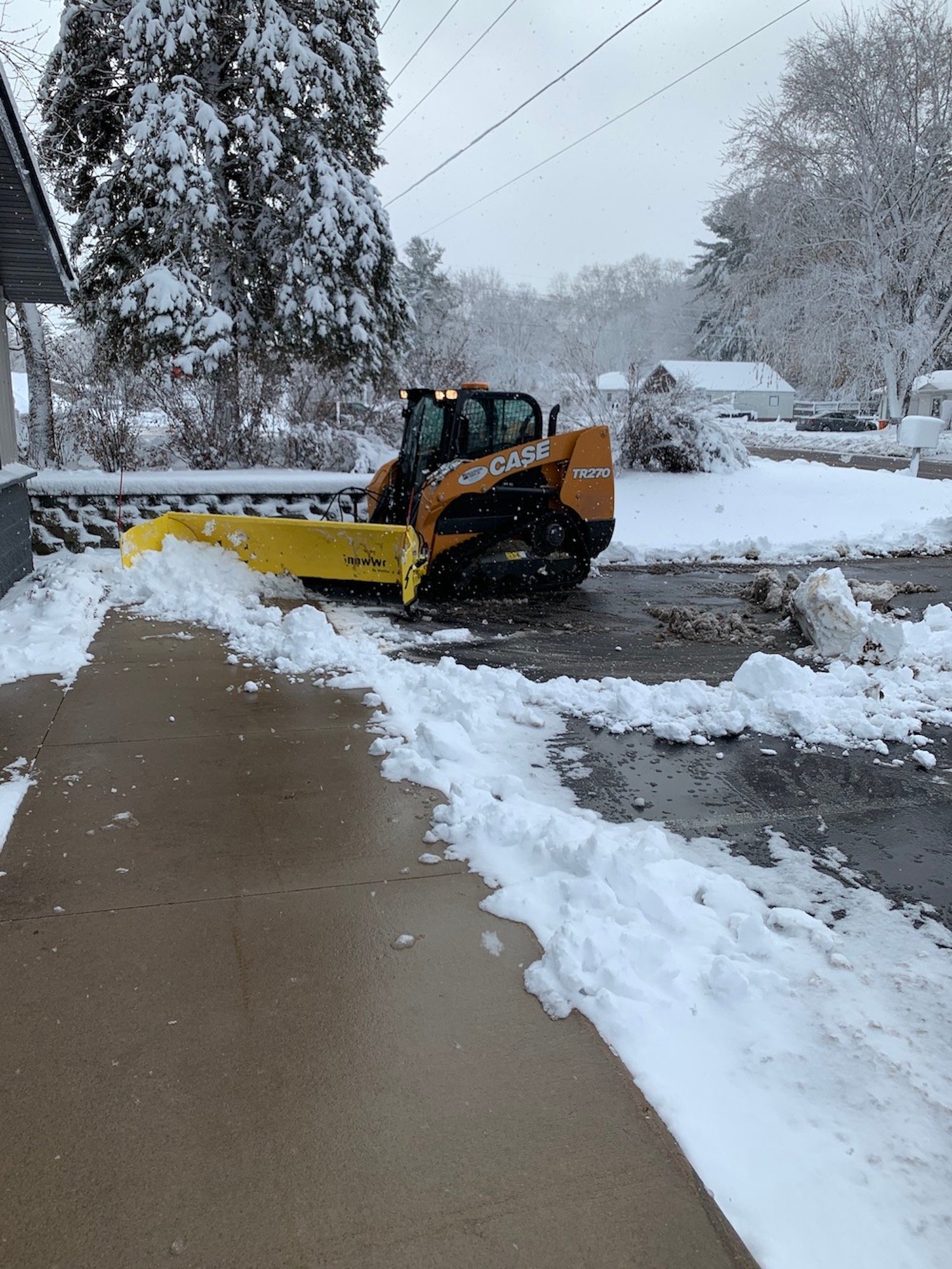 curb to curb snow plowing 