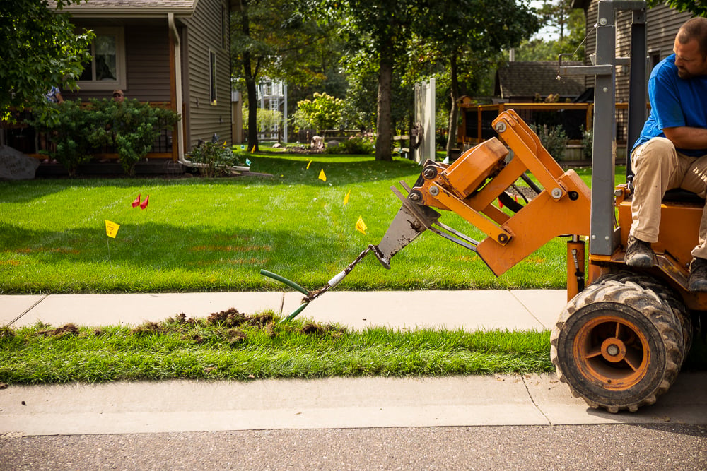 Irrigation system installation near Eau Claire, WI by RainMaster