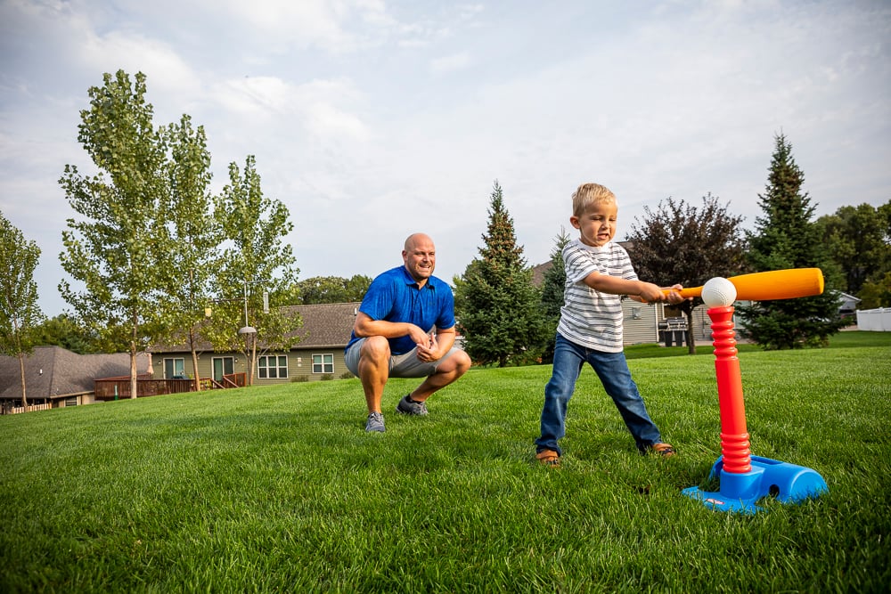 customer enjoying their lawn