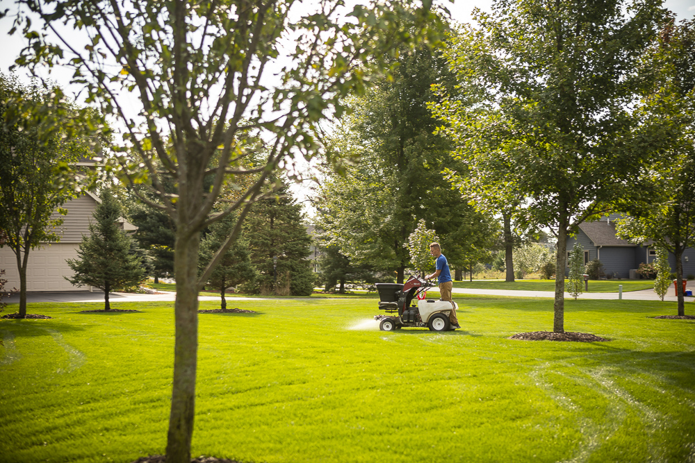 Professional lawn care service application