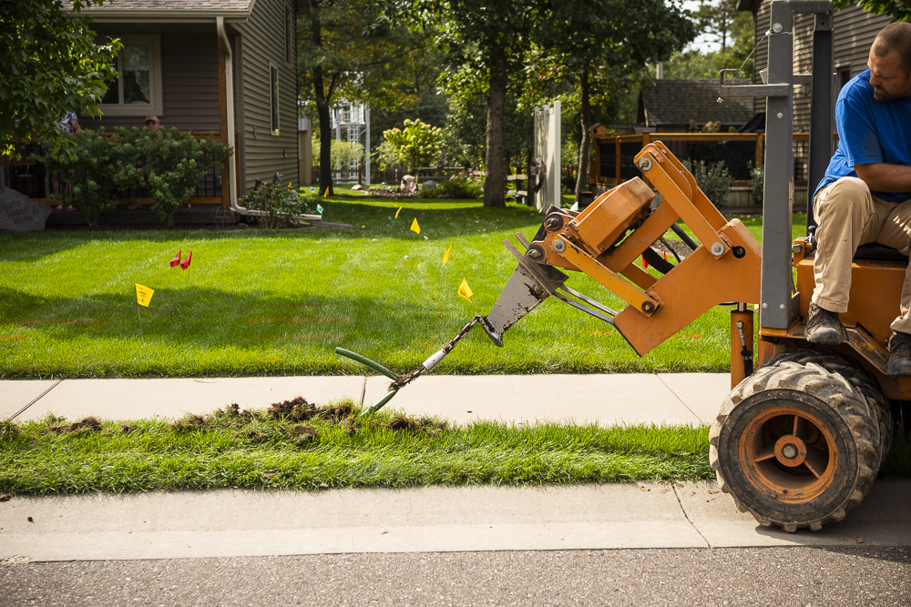 Sprinkler system installation