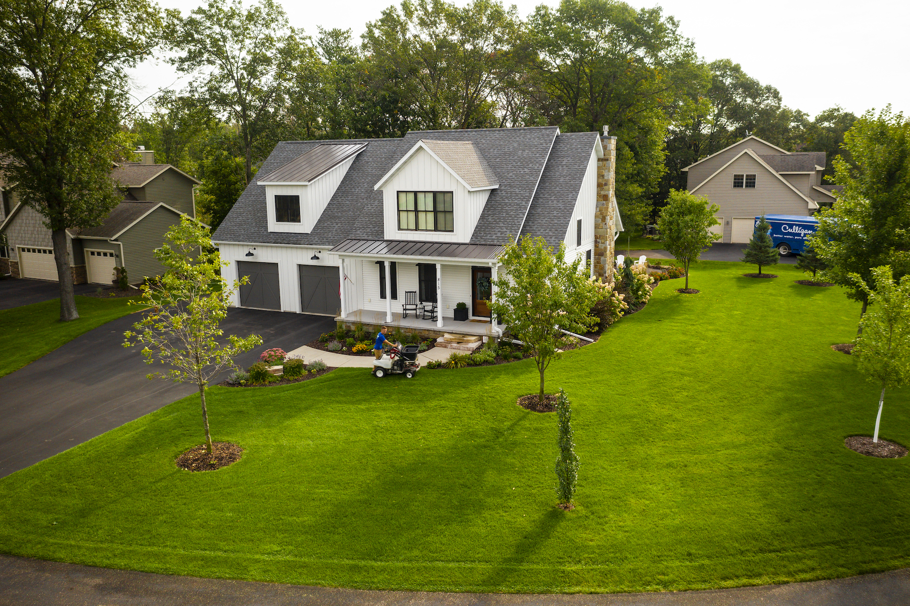 healthy green lawn